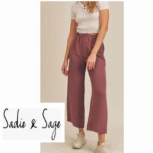 Sadie & Sage  The Need You Now Pants In Eggplant